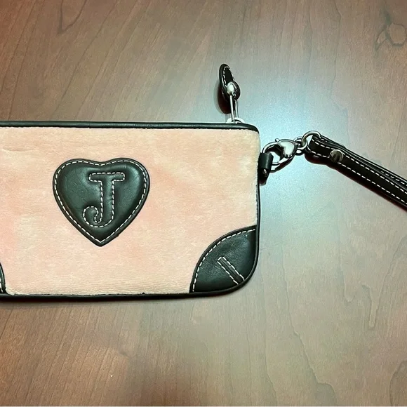 Juicy Couture Vintage Pink and Brown Wristlet - Picture 3 of 10